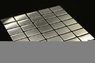 Мозаика из алюминия с напылением меди, 290х300х3 мм, чип 38x59x3 мм 0